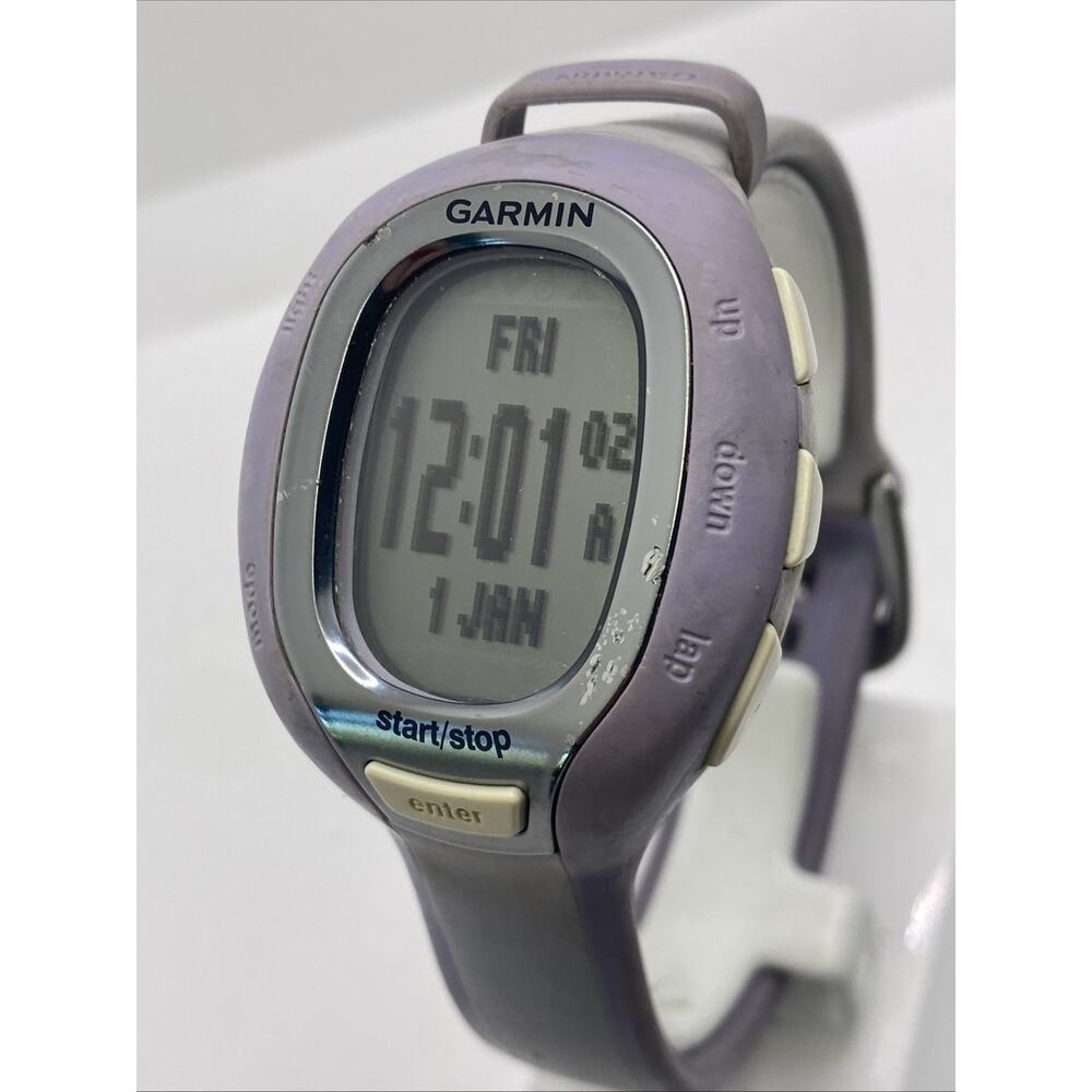 Garmin FR60 W Purple Fitness Watch Heart-Rate Monitor Works New Battery